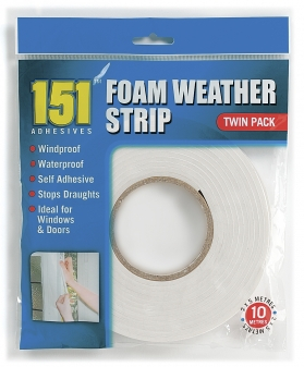 151 Weather Strip Foam Tape 5m 2pc 151 Weather Strip Foam Tape 5m 2pc